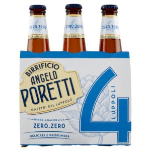 PORETTI BIRRA ZERO ALCOOL 4 LUPPOLI ML. 330X3