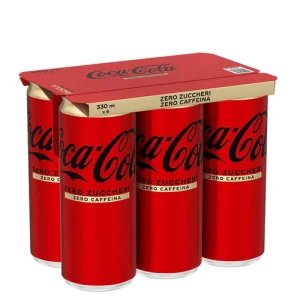 COCA COLA ZERO S/CAFF. LATT. ML.330X4