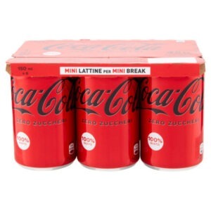 COCA COLA ZERO LATTINA ML.150 X 6